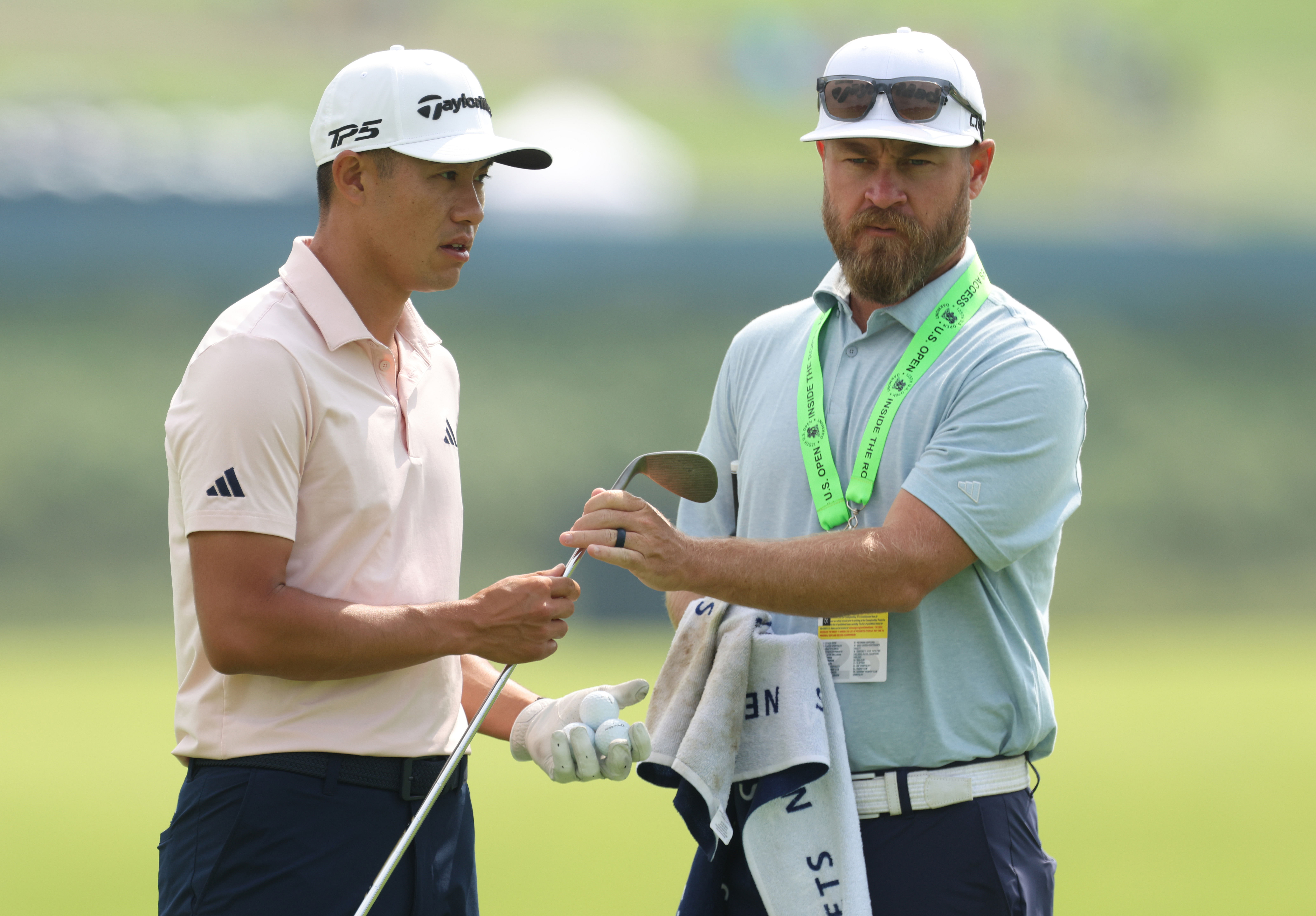 Collin Morikawa with his caddie former Joe Greiner (Image Source: Imagn)
